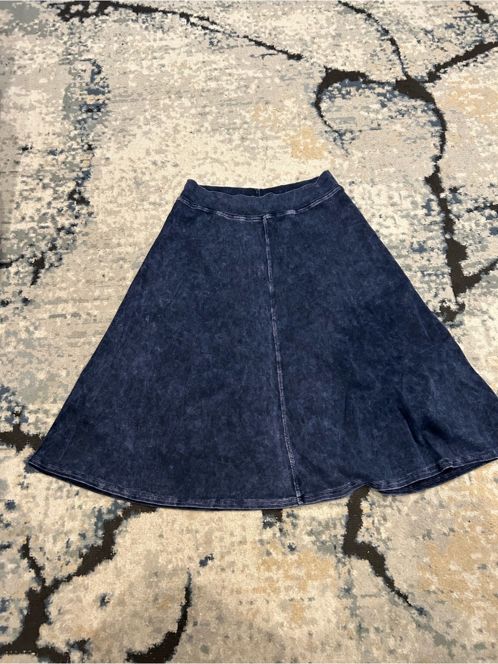 Hard Tail Dark Blue Denim Circle Skirt